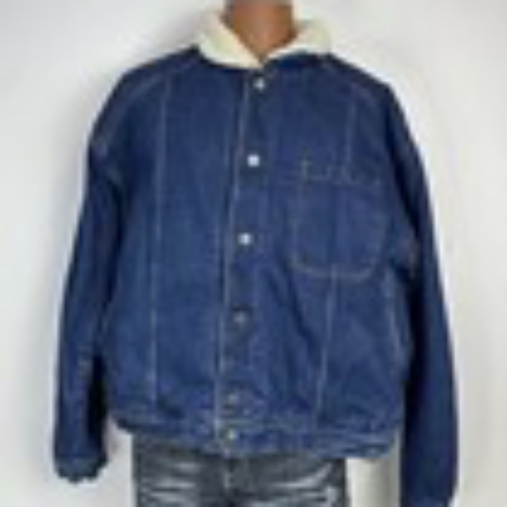 Vintage Joe Camel Cigarettes Denim Sherpa Lined J… - image 1
